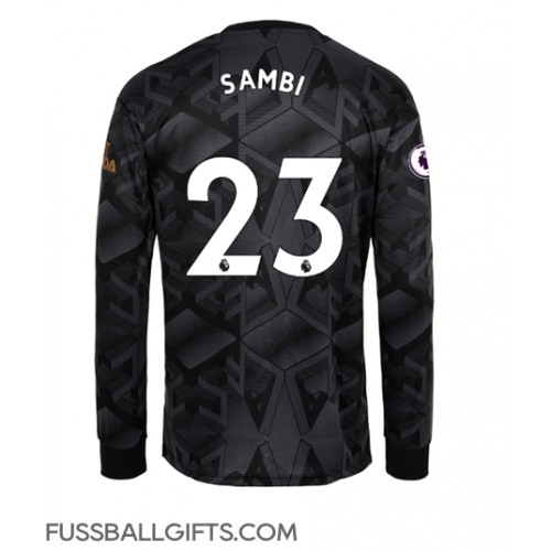 Arsenal Albert Sambi Lokonga #23 Fußballbekleidung Auswärtstrikot 2022-23 Langarm